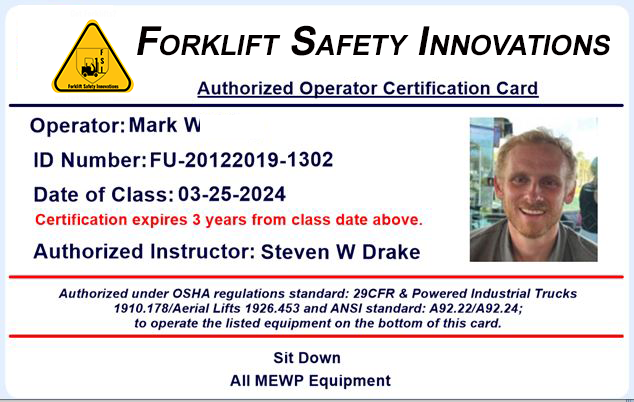 Mark W Safety Innovations License